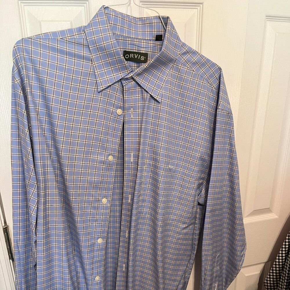 Orvis L/S Dress Shirt Hidden Button Down Collar